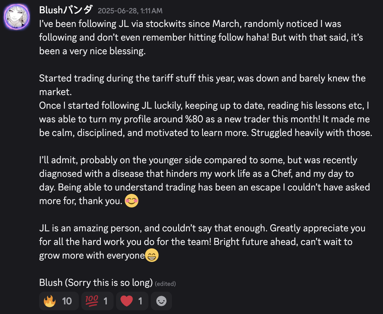 Stocks To Freedom member testimonial 29